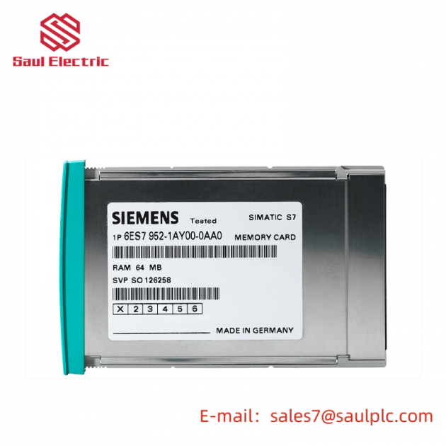 SIEMENS 6ES7952-1KL00-0AA0 MEMORY CARD - Industrial Control Module