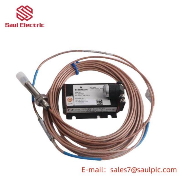 Emerson PR6423/002-131 CON021 Eddy Current Displacement Sensor: Precision Measurement for Industrial Control